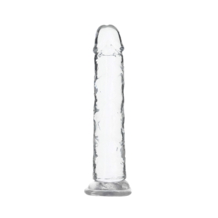 Прозрачный фаллоимитатор на присоске водостойкий реалистичный ADDICTION Crystal