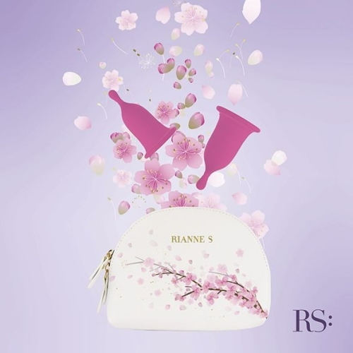Менструальні чаші в косметичці рожеві Rianne S Femcare 2 штуки - 6