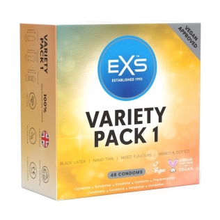 Презервативы из латекса разных видов EXS Variety Pack 1 48 штук