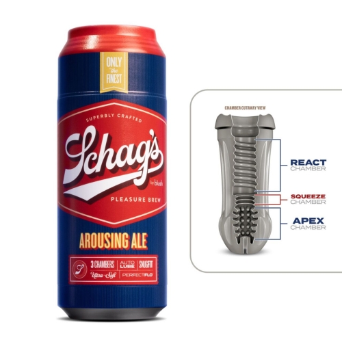 Самосмазывающийся мастурбатор для пениса Schag’s by Blush Arousing Ale Frosted - 2