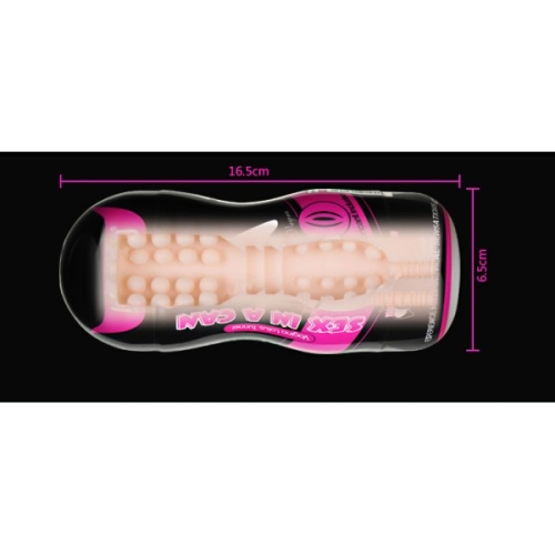 Мастурбатор Вагіна з вібрацією Lovetoy SEX IN a CAN - 3
