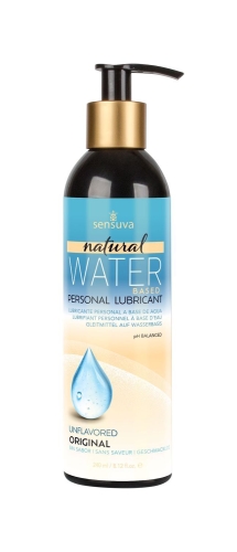 Лубрикант для секса с дозатором на водной основе Sensuva Natural Water-Based 240 мл - 1