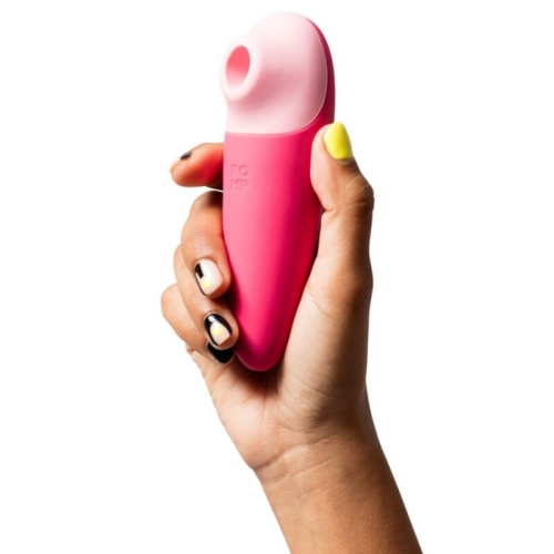Клиторальный вакуумный стимулятор розовый Romp Shine X Clitoral Suction 10 Levels - 2