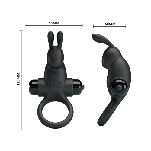Кільце ерекційне з вібро-стимулятором клітора Pretty Love Vibrant penis ring I BI-210204 - 7