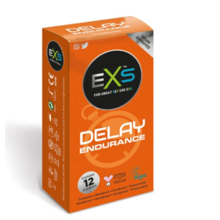 Презервативы ультратонкие прозрачного цвета Exs Delay 12 штук