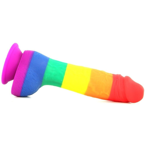 Фалоімітатор реалістичний на присосці райдужний NS Novelties на Colours Pride Edition - 4