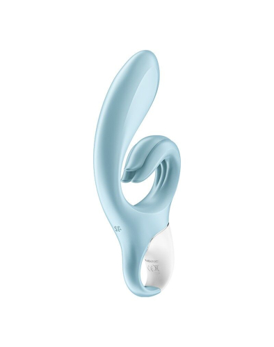 Вибратор с отростком для клитора голубого цвета Satisfyer Love Me - 6
