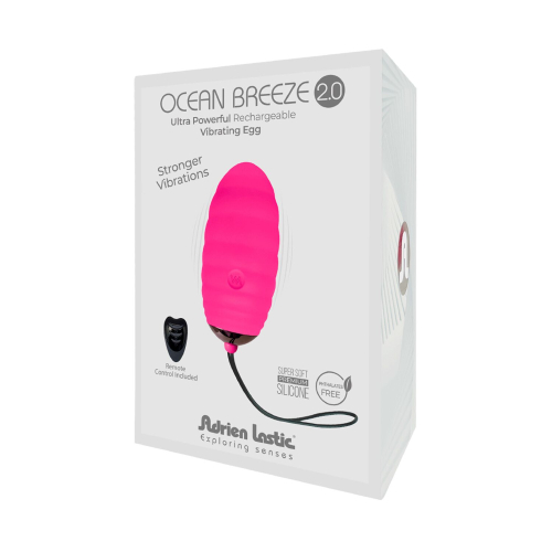 Віброяйце рожевого кольору з пультом ДК Adrien Lastic Ocean Breeze - 4