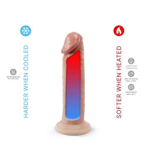 Фалоімітатор реалістичний на присосці бежевий Silexd Henry Premium Real Skin модель 2 7.5&amp;quot; - 4