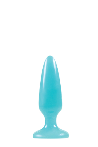 Анальная пробка голубая FIREFLY PLEASURE PLUG SMALL - 1
