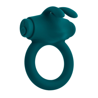 Эрекционное кольцо на член с вибропулей зеленое Evolved Novelties Evolved Playboy Bunny Buzzer