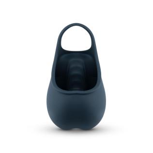 Эрекционное виброкольцо на член со стимуляцией мошонки синее Boners Stimulating Ball Pouch