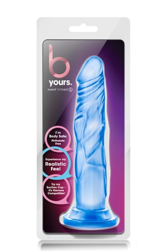 Фалоімітатор реалістичний на присосці синій Blush B Yours - 5