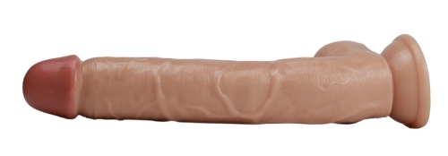 Фалоімітатор з мошонкою та реалістичною текстурою та присоскою OYO Giant Dildo 27 см - 4