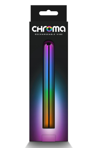 Вибратор вагинальный радужный NS Novelties Chroma Rainbow размер L - 4
