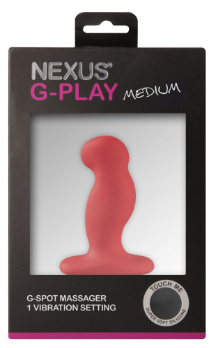 Масажер простати з вібрацією Nexus G-Play Medium Red Червоний Для початківців анатомічної форми Нексус Джі Плей Медіум - 2
