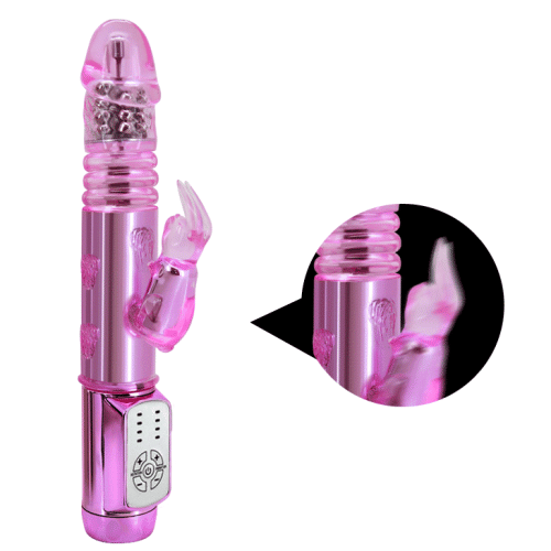 Вібратор з стимулятором клітора Throbbing Bunny - 5