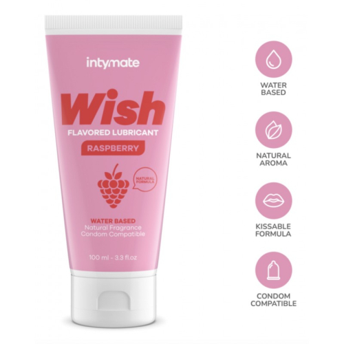 Оральный лубрикант на водной основе со вкусом малины Intimateline Intymate Wish 100мл - 3
