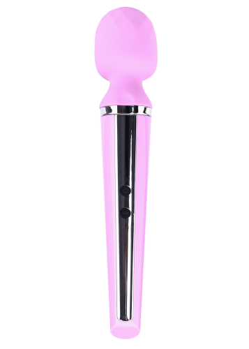 Вибромассажер Ванд в форме микрофона розового цвета Boss series Massager Genius - 2