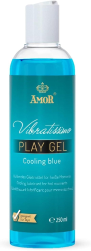 Лубрикант с охлаждающим эффектом водной основе Vibratissimo Cooling Blue 250 мл - 1