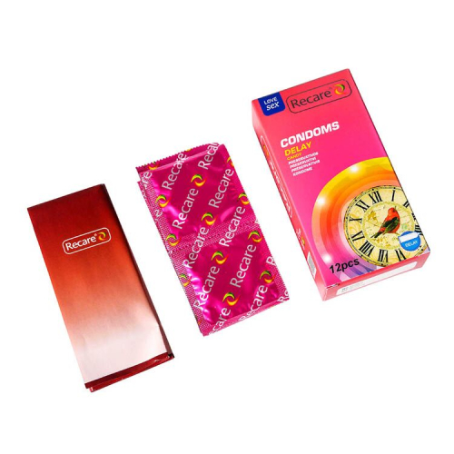 Презервативы пролонгирующий эффект конфетный аромат Recare Delay Candy Condoms 12 штук - 3