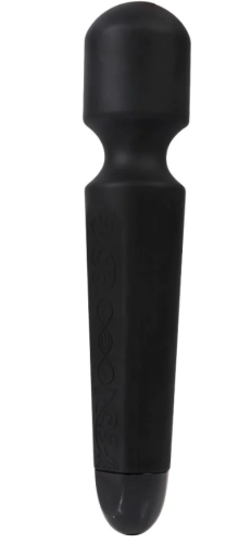 Вибромассажер Ванд универсальный в виде микрофона черного цвета Xise AV vibrating wand - 1