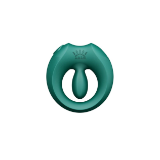 Эрекционное виброкольцо на член зеленого цвета Zalo Apis Turquoise 