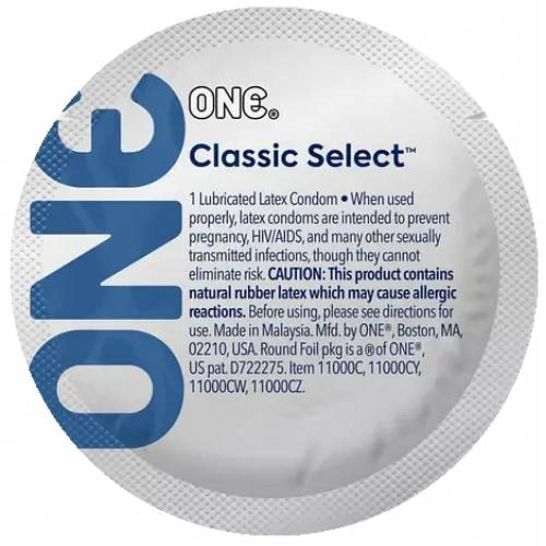 Презерватив латексный прозрачного цвета One Classic Select 5 штук - 1