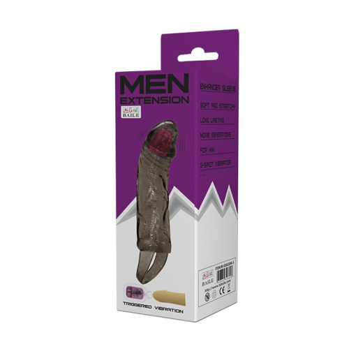 Насадка-презерватив для утолщения члена с вибрацией Men extension - 8