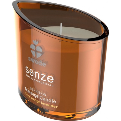 Свеча для массажа с ароматом апельсина и лаванды SWEDE Seduction Massage Candle - 3