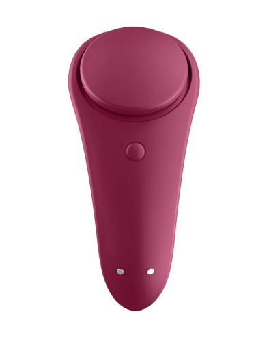 Вібратор в трусики з управлінням через смартфон Satisfyer (Сатісфаер) Sexy Secret бордовий - 3