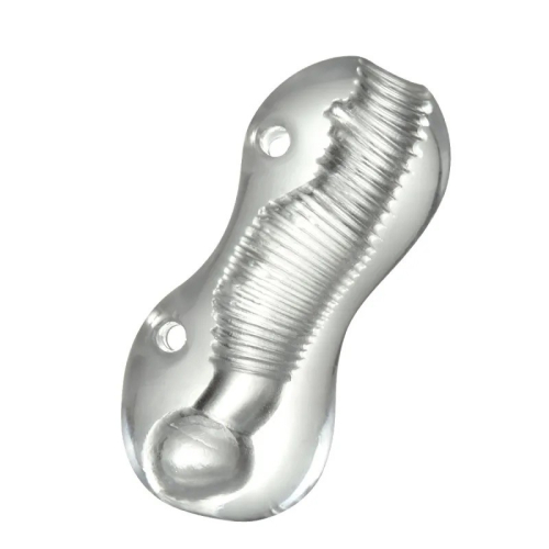 Мастурбатор без вібрації Ice Girl Textured Sensation Stroker прозорий - 2