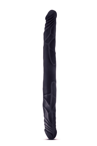 Подвійний фалоімітатор чорний реалістичний B YOURS 14inch - 1