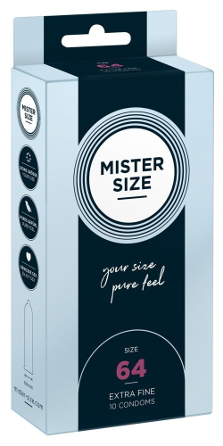 Презервативи Mister Size 64 mm (мм) 10 штук Містер Сайз - 1
