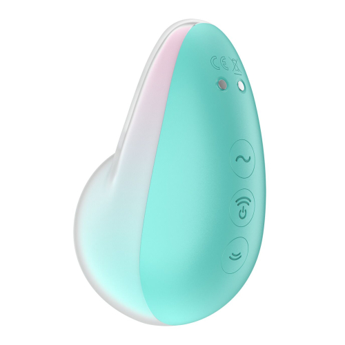 Вакуумний вібратор для клітора рожево блакитного кольору Satisfyer Pixie - 4