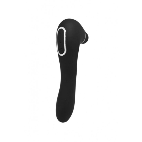 Вибратор с клиторальной вакуумной стимуляцией черного цвета Wooomy Smoooch Black Clitoral Suction &amp;amp; Vibration - 3