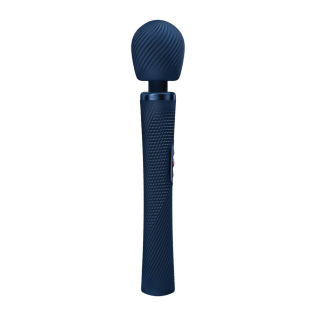 Масажер у вигляді мікрофону суперпотужний та легкий синій Fun Factory VIM Vibrating Wand до 6 годин роботи