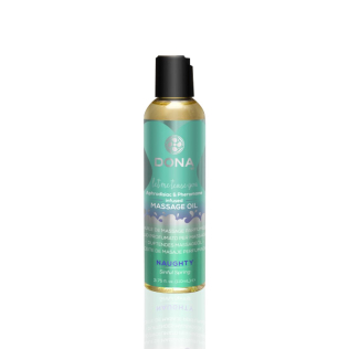 Масажне масло з афродизіаком з ароматом квітів DONA Massage Oil NAUGHTY 110 мл