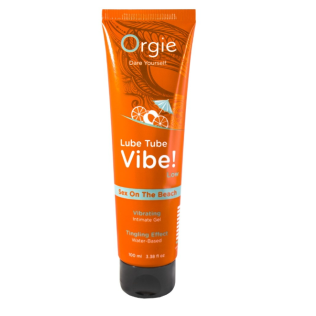 Жидкий вибратор со вкусом коктейля Секс на пляже Orgie Lube Tube Vibe! 100 мл