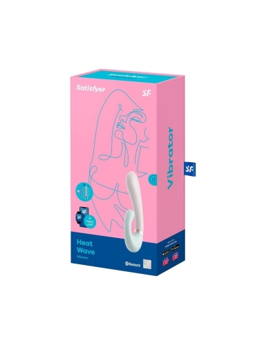 Вибратор кролик для стимуляции клитора и зоны G силиконовый бирюзовый Satisfyer Heat Wave - 4