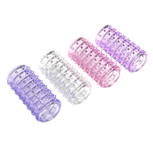 Стимулирующая насадка случайного цвета Meleon - Caterpillar Delay Sleeve (Assorted Colors) - 3