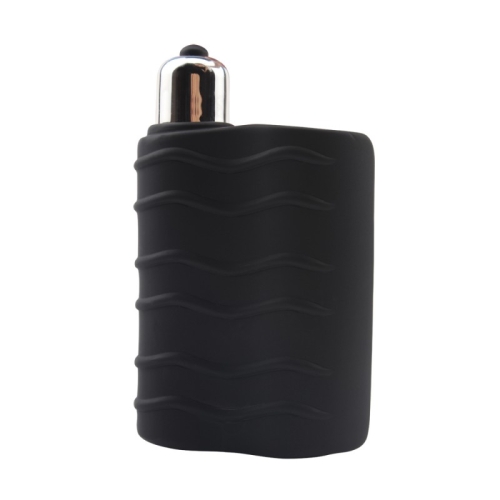 Вібруюча насадка на пеніс чорна з відкритою головкою Chisa Solo Vibrating Masturbator - 2