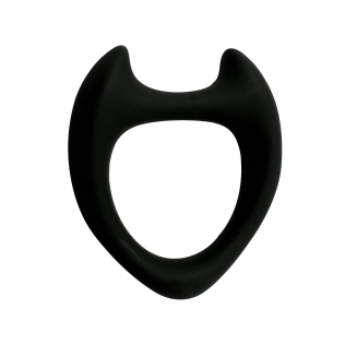 Эрекционное кольцо силиконовое черного цвета Wooomy Toro M