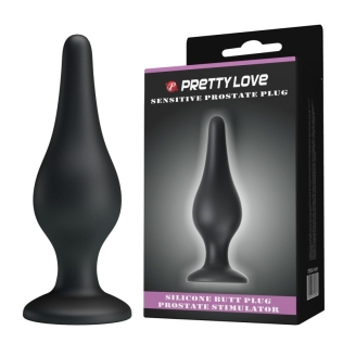 Анальная пробка на присоске черная LYBAILE Sensitive Prostate Plug 