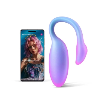 Смарт виброяйцо и тренажер Кегеля 2в1 розово синего цвета Magic Motion Flamingo Max 