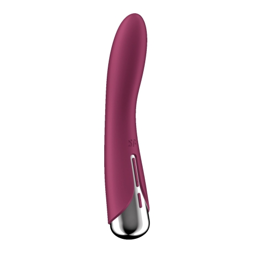 Вибратор вагинальный и для точки G с ротацией красного цвета Satisfyer Spinning Vibe 1 - 5