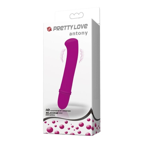 Вібратор вагінальний силіконовий фіолетового кольору PRETTY LOVE Antony - 11