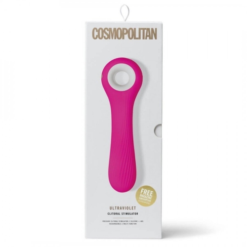 Кліторальний вібратор з силікону Cosmopolitan Ultraviolet Clitoral Stimulator рожевий - 1