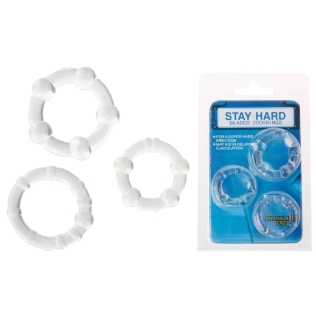 Набор эрекционных колец Stay hard CN-330300012 Clear