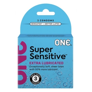 Презервативы супертонкие ONE Super Sensitive 3 штуки